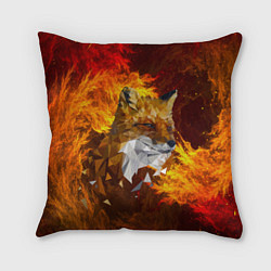 Подушка квадратная Огненный Лис, цвет: 3D-принт