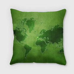 Подушка квадратная Карта мира