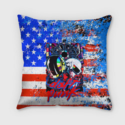 Подушка квадратная Daft Punk american dream, цвет: 3D-принт