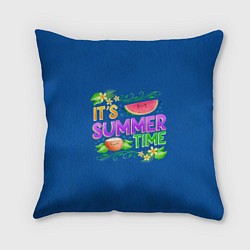 Подушка квадратная Время лета, цвет: 3D-принт