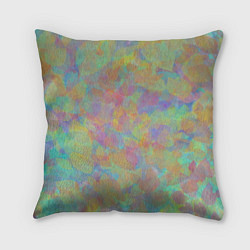 Подушка квадратная Цветные лепестки, цвет: 3D-принт