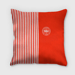 Подушка квадратная Сборная Дании, цвет: 3D-принт