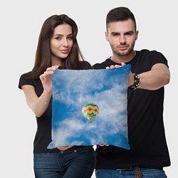 Подушка квадратная Воздушный шар в небе, цвет: 3D-принт — фото 2