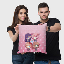 Подушка квадратная DOKI DOKI LITERATURE CLUB, цвет: 3D-принт — фото 2