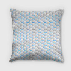 Подушка квадратная Белая броня, цвет: 3D-принт