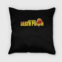 Подушка квадратная FFDP Five Finger Death Punch, цвет: 3D-принт