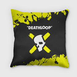 Подушка квадратная Deathloop - Paint, цвет: 3D-принт