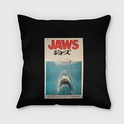 Подушка квадратная Jaws Japan, цвет: 3D-принт