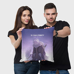 Подушка квадратная Для тебя бессмертный, цвет: 3D-принт — фото 2