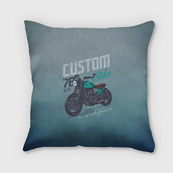 Подушка квадратная Custom Bike, цвет: 3D-принт