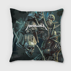 Подушка квадратная Metallica Metal Skull, цвет: 3D-принт
