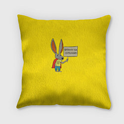 Подушка квадратная Ultra Bunny, цвет: 3D-принт
