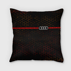 Подушка квадратная Ауди - Pro Racing Полоса, цвет: 3D-принт