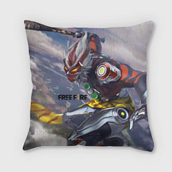 Подушка квадратная Вуконг Free fire, цвет: 3D-принт