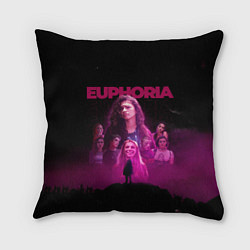 Подушка квадратная Euphoria team, цвет: 3D-принт