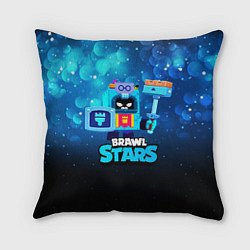 Подушка квадратная Ash Brawl Stars Эш, цвет: 3D-принт