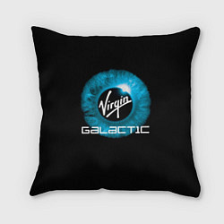 Подушка квадратная Virgin Galactic Вирджин Галактик, цвет: 3D-принт
