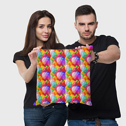 Подушка квадратная Воздушные Шары, цвет: 3D-принт — фото 2