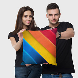 Подушка квадратная Полутона и оттенки, цвет: 3D-принт — фото 2