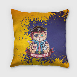 Подушка квадратная Pirates Cat, цвет: 3D-принт