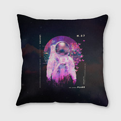 Подушка квадратная Vaporwave Astral Astronaut Collage, цвет: 3D-принт