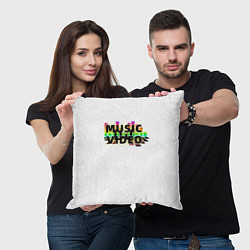 Подушка квадратная Merch - DJ MUSICVIDEO, цвет: 3D-принт — фото 2