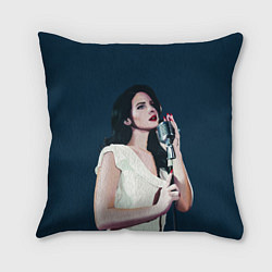 Подушка квадратная Лана с микрофоном, цвет: 3D-принт