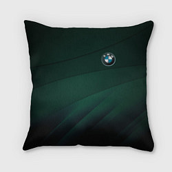 Подушка квадратная GREEN BMW, цвет: 3D-принт