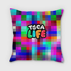 Подушка квадратная Toca Life: Pixels, цвет: 3D-принт