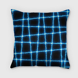 Подушка квадратная Неоновая искра, цвет: 3D-принт