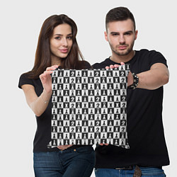 Подушка квадратная Шахматы Шахматные Фигуры, цвет: 3D-принт — фото 2