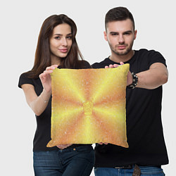 Подушка квадратная Коктейль на фоне АПВ 10 2 6 14, цвет: 3D-принт — фото 2