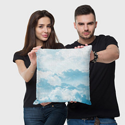 Подушка квадратная Плотные облака, цвет: 3D-принт — фото 2