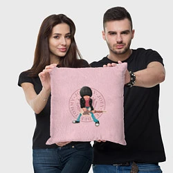 Подушка квадратная Joey Ramone, цвет: 3D-принт — фото 2