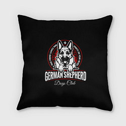 Подушка квадратная Немецкая Овчарка German Shepherd -1, цвет: 3D-принт