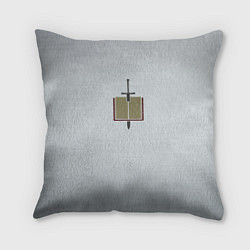 Подушка квадратная Серые Рыцари цвет ордена, цвет: 3D-принт