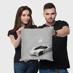 Подушка квадратная Lamborghini Concept sketch, цвет: 3D-принт — фото 2