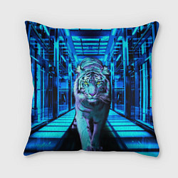 Подушка квадратная Крадущийся тигр, цвет: 3D-принт