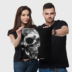 Подушка квадратная Vanguard skull 2022, цвет: 3D-принт — фото 2