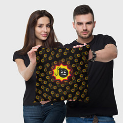 Подушка квадратная Bomb Pattern Serious Sam, цвет: 3D-принт — фото 2