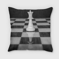 Подушка квадратная Шахматы Ферзь, цвет: 3D-принт