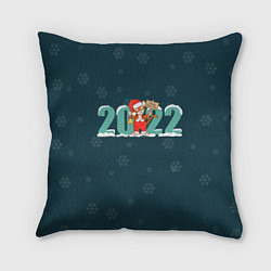 Подушка квадратная Новый год 2022 Год тигра, цвет: 3D-принт