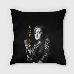 Подушка квадратная Певица Adele, цвет: 3D-принт