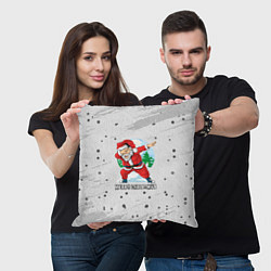 Подушка квадратная Merry Christmas Santa Dabbing, цвет: 3D-принт — фото 2