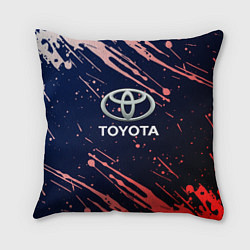 Подушка квадратная Toyota градиент, цвет: 3D-принт