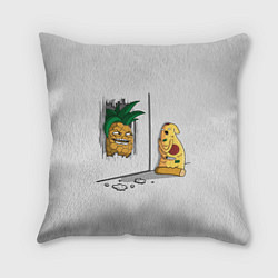 Подушка квадратная HERES PINEAPPLE!, цвет: 3D-принт