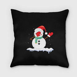 Подушка квадратная Cartoon Dab Snowman, цвет: 3D-принт