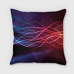 Подушка квадратная Лучи света Spectrum, цвет: 3D-принт