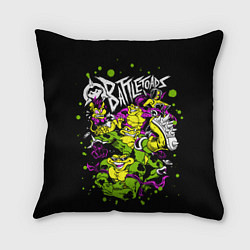 Подушка квадратная Battletoads - Боевые Жабы, цвет: 3D-принт