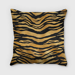 Подушка квадратная Текстура шкуры тигра, цвет: 3D-принт